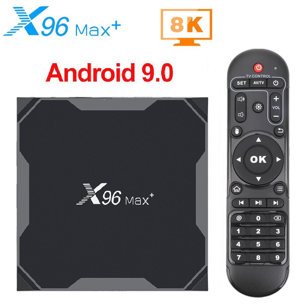 Смарт ТВ приставка X96 Max Plus Пульт ДУ в комплекте Amlogic S905X3 2/16 ГБ Android 9.0