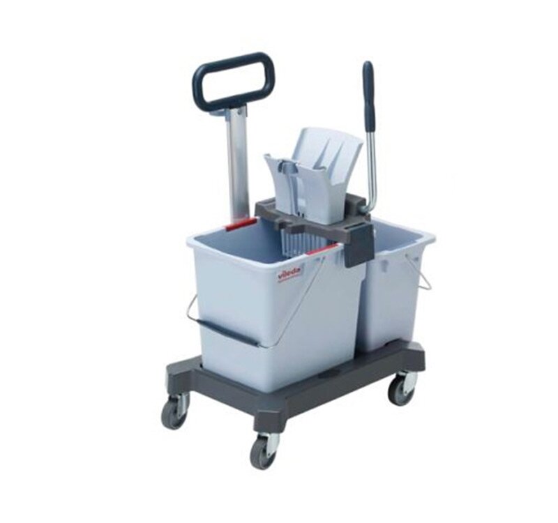 фото Тележка уборочная комплексная 25л + 8л с туннельным отжимом Vileda УльтраСпид Про на платформе (147209)