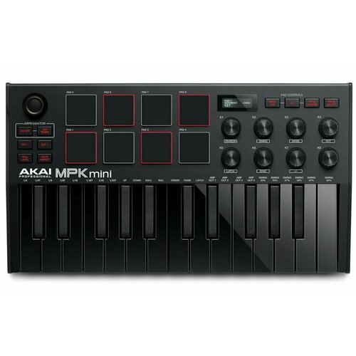 Миди-клавиатура Akai Pro MPK Mini Black MK3 19290₽