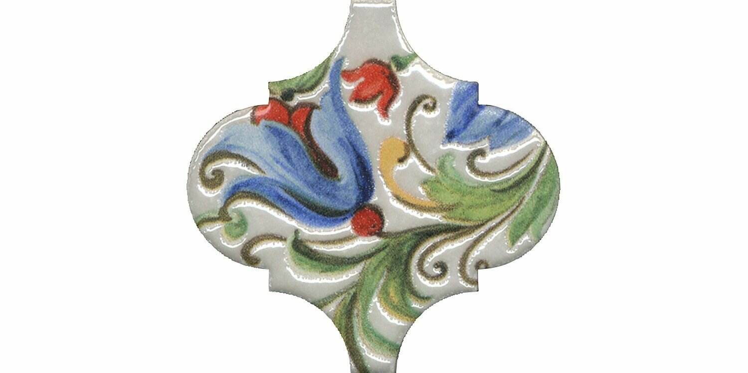 фото VT/A579/65000 Арабески Тоскана 3 глянцевый 6,5x6,5x0,7 керам. декор