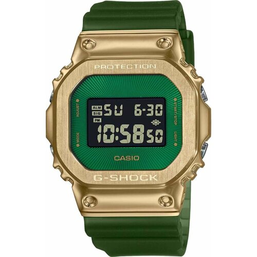 Наручные часы CASIO, золотой, зеленый
