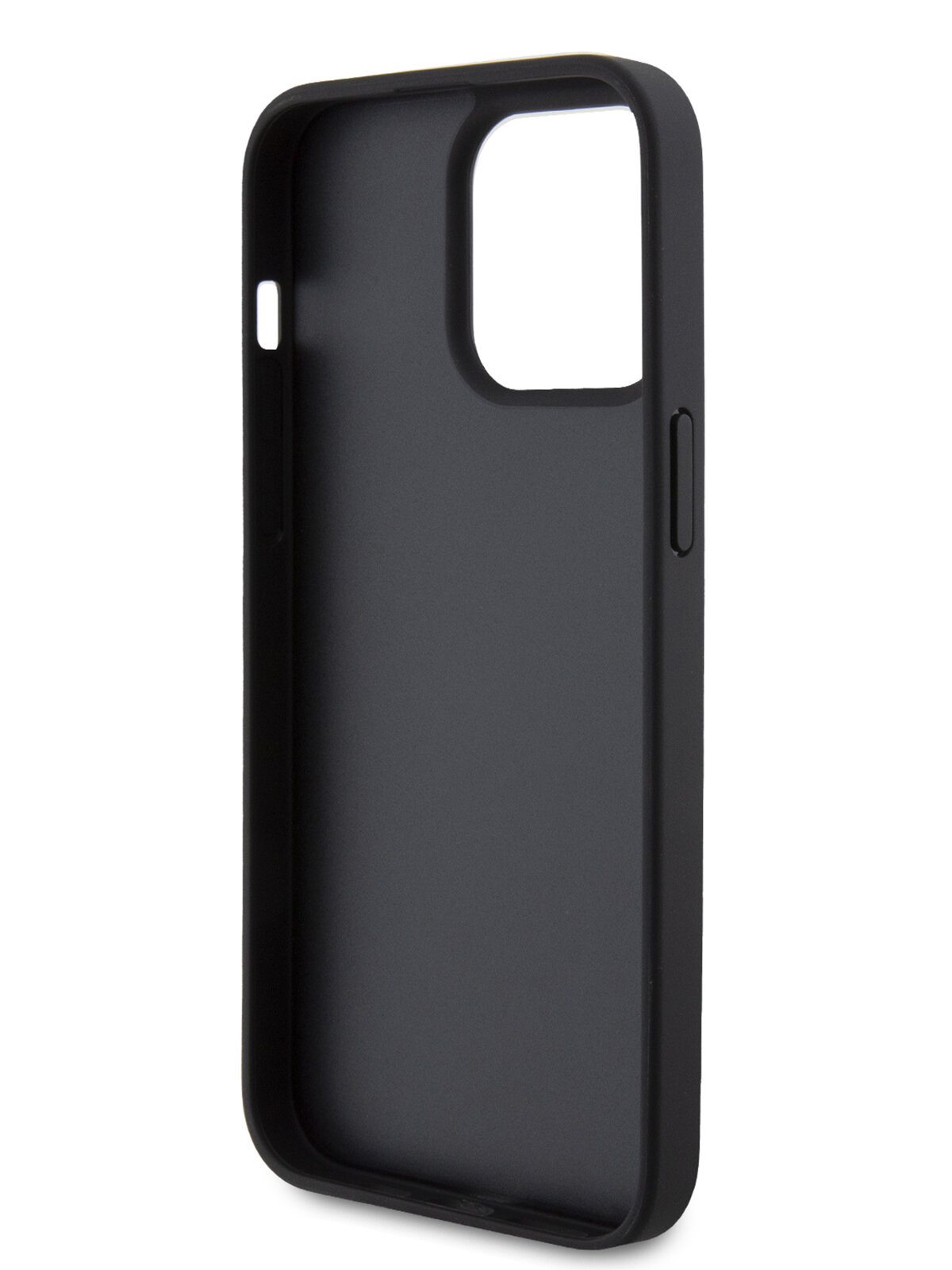Lagerfeld для iPhone 15 Pro Max чехол Cardslot PU Saffiano RSG 3D rubber logo Hard Black