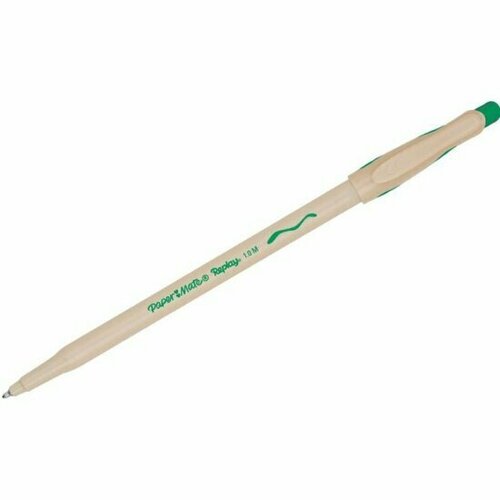ручка шариковая стираемая paper mate replay medium синяя 1 0мм s0190824 и 8008285098714 Ручка шариковая стираемая PAPER MATE Replay Medium зеленая, 1мм