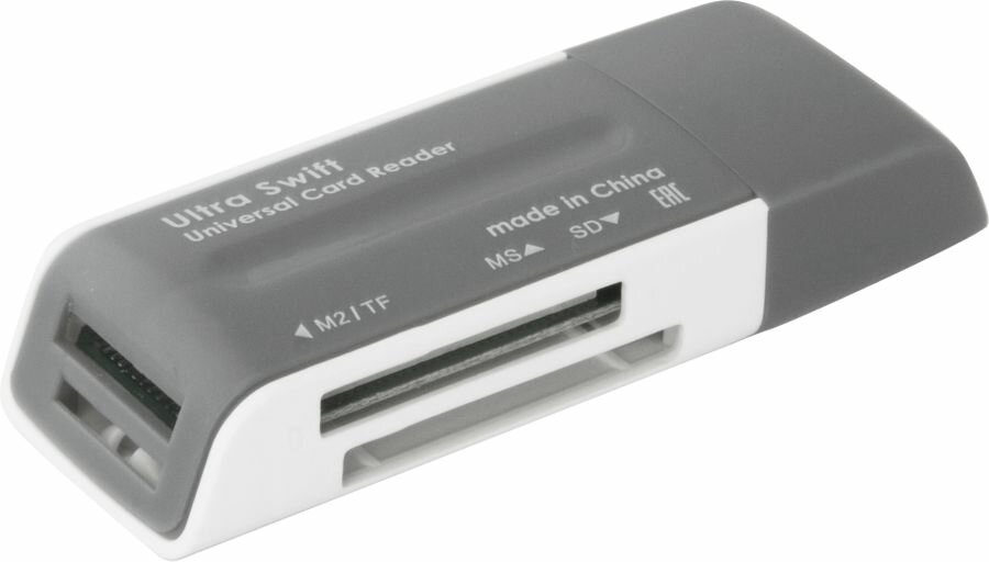 Картридер универсальный DEFENDER Ultra Swift USB 2.0, 4 слота (83260)