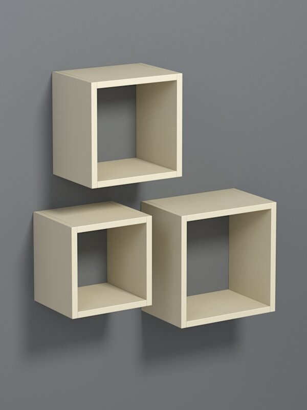 Полка настенная "вайб" №8, Крем Вайс. Производитель товара - компания Westcom.