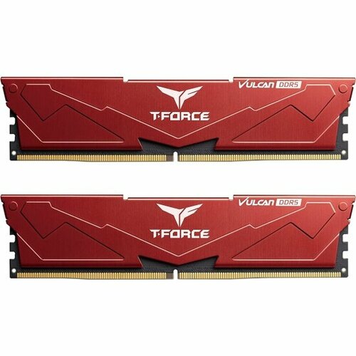 Оперативная память DIMM Team Group TEAMGROUP T-Force Vulcan 32GB 16GB x2 DDR5-5600 Red FLRD532G5600HC36BDC01 18340₽