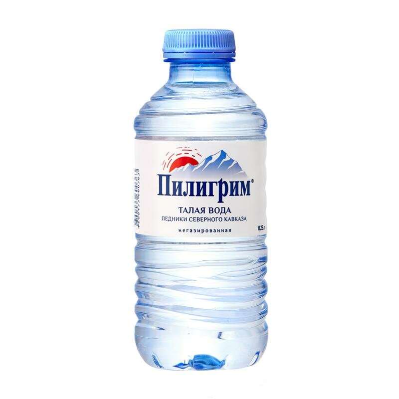 Минеральная вода Пилигрим 8 шт по 0,25 л, питьевая, негазированная, пэт
