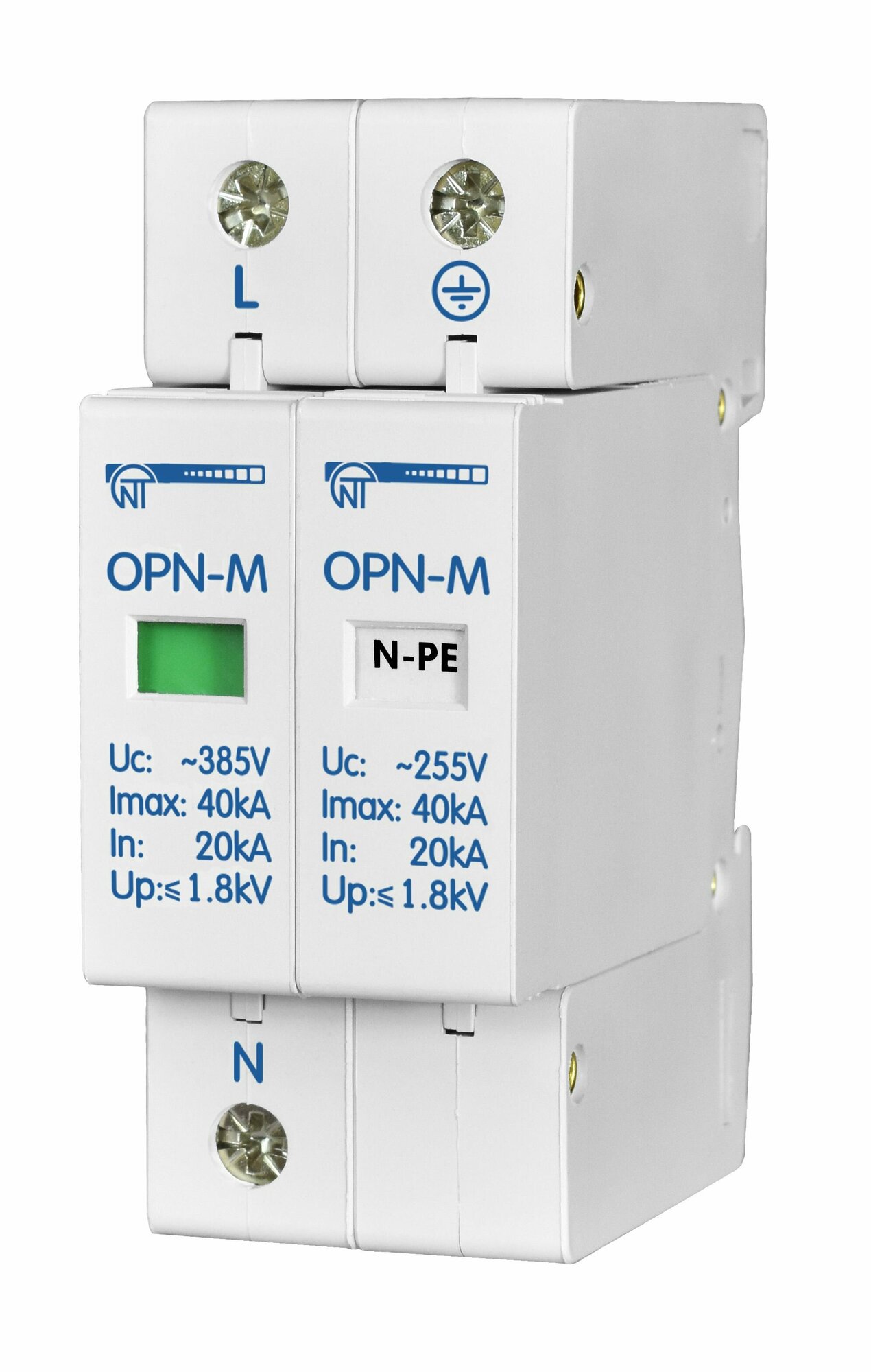 Ограничитель перенапряжения 2 модуля 220В In 5kA OPN-M (2S)5kA Новатек Электро