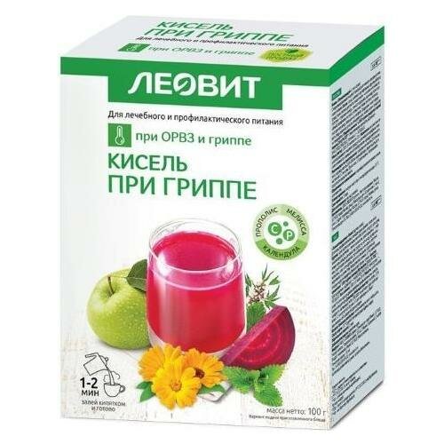 Леовит, кисель при гриппе 20 г, 5 шт.