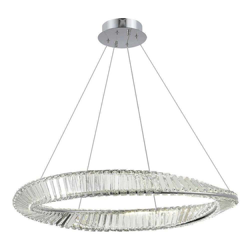 ST LUCE SL6204.111.01 Светильник подвесной ST-Luce Хром/Прозрачный LED 1*45W 4000K