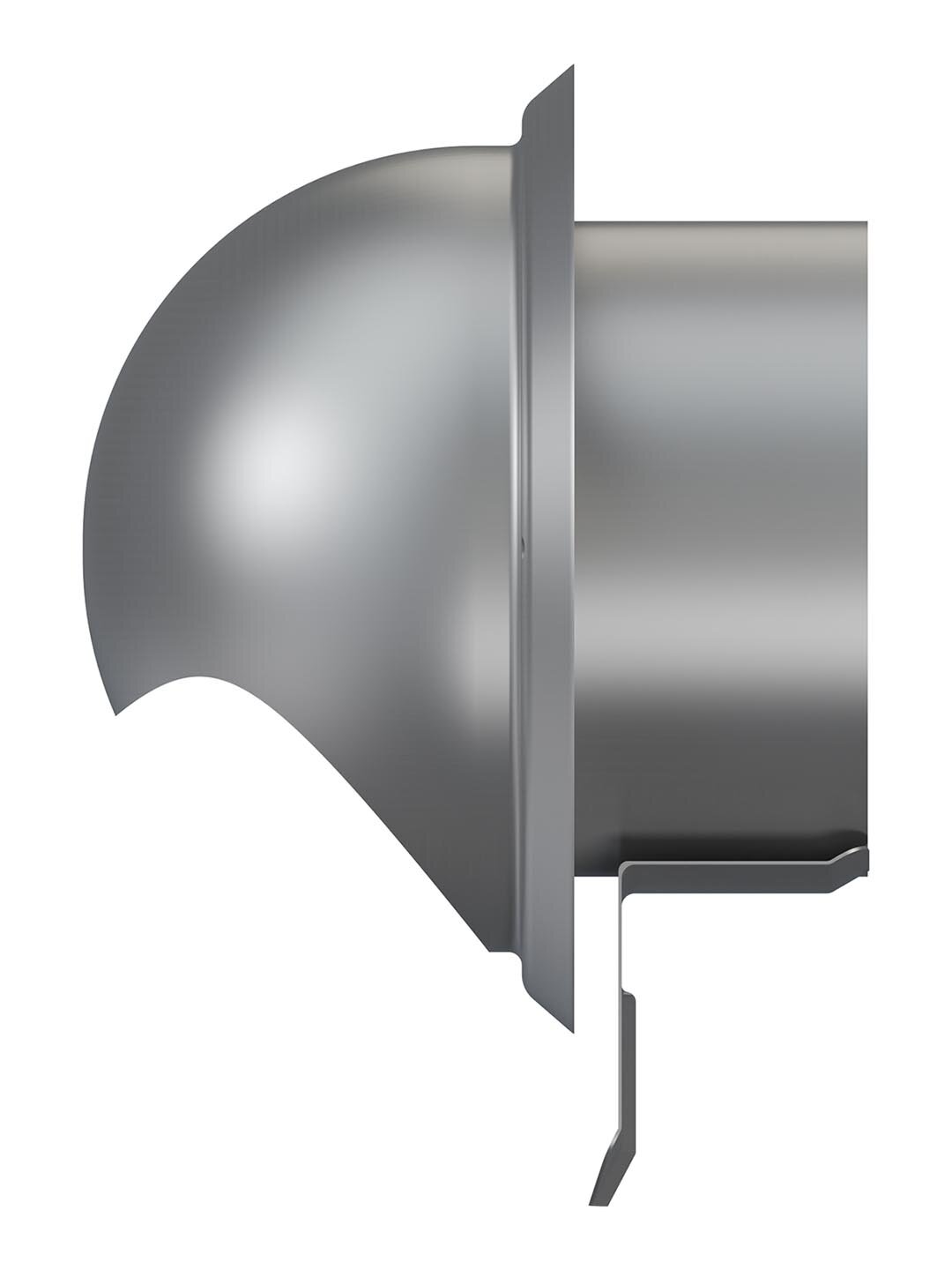 16ВМ Стенной выход вентиляционный с фланцем Ø160 (металлический) ERA - фото №14