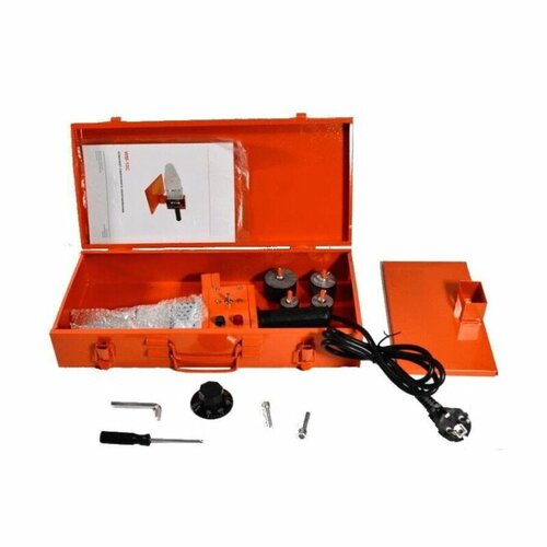 Аппарат дсварки пп труб d20-40мм 800вт мет кейс 4 насадки отвертка ключ подставка 386000₽