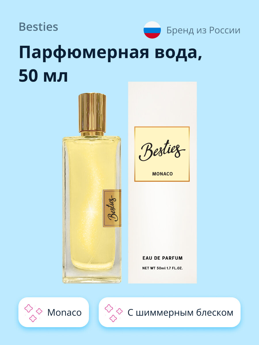 Парфюмерная вода BESTIES PERFUME SHIMMER Monaco (жен.) 50 мл