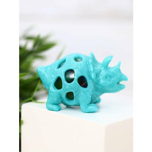 Сквиш игрушка антистресс динозавр Dinosaurs world blue 6х4 см 172₽