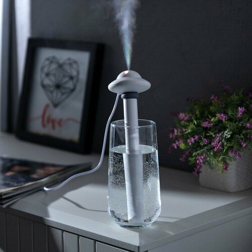 Увлажнитель воздуха НЛО HM-21 ультразвуковой погружной с подсветкой USB белый 100100₽