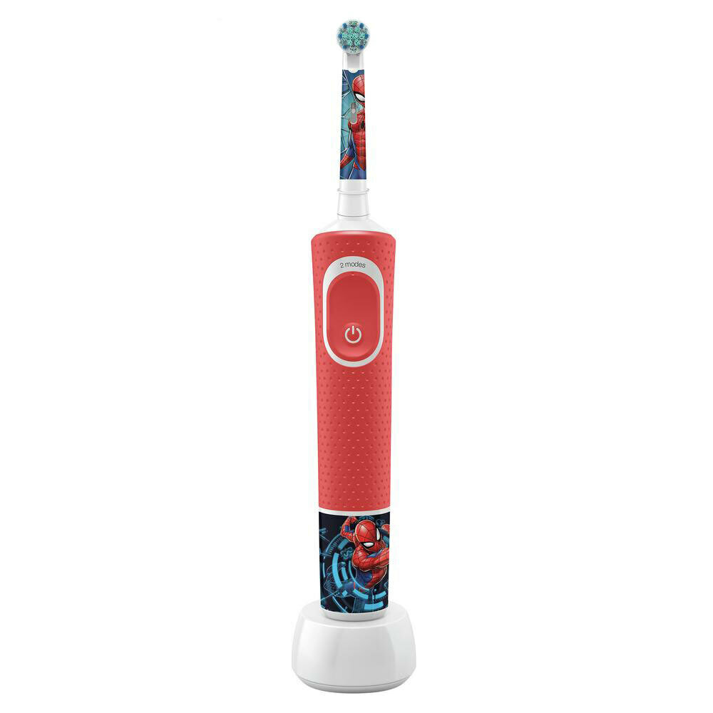 Электрическая зубная щетка ORAL-B Vitality Kids D100.413.2K Spiderman красная