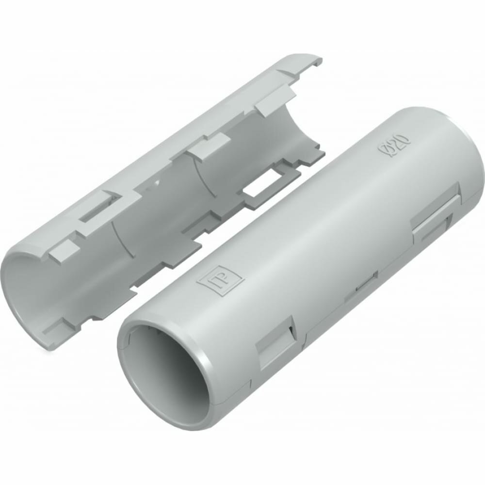 фото Атмосферостойкая разборная муфта Промрукав d20 мм серая 70шт PR13.0410