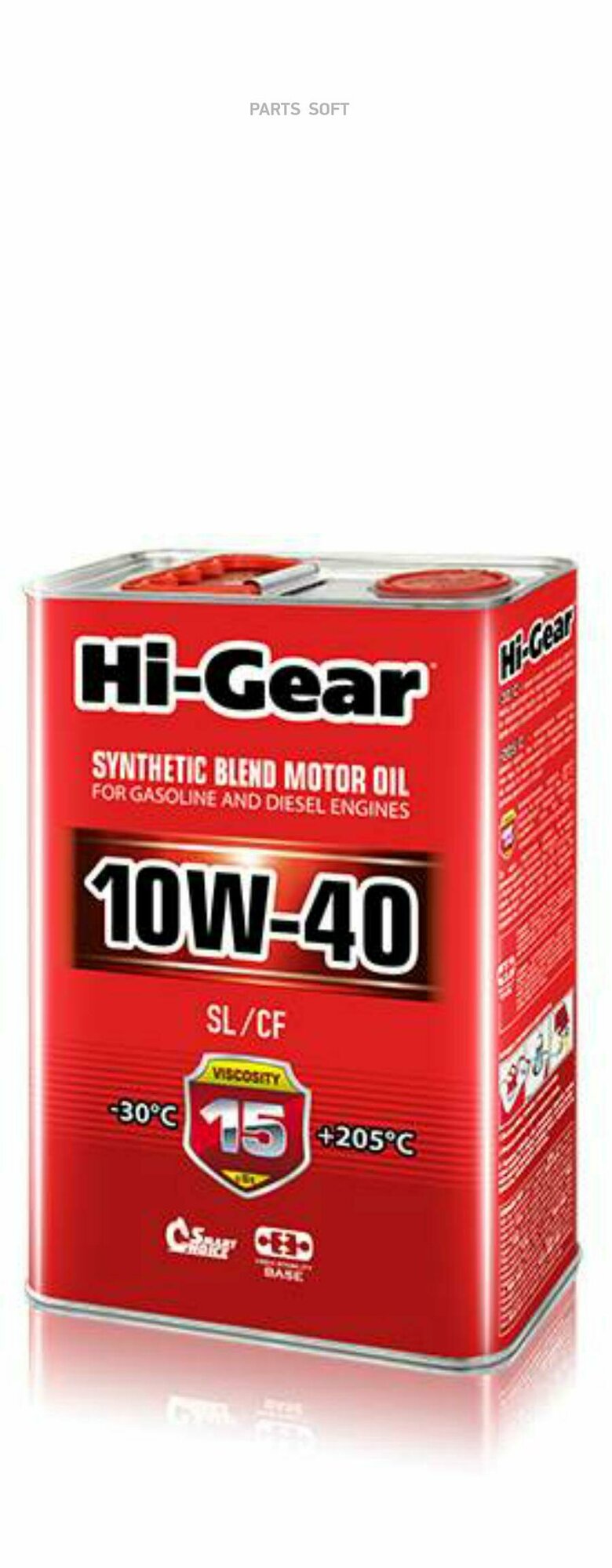 HI-GEAR HG1114 Масо моторное HI-Gear SL/CF 10W40 поусинтетическое 4