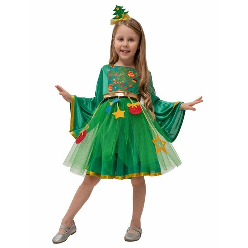 фото Новогодний костюм елочки для девочки детский мой карнавал