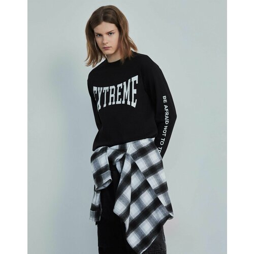 фото Лонгслив gloria jeans, размер 6-8л/122-128, черный