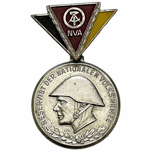 Германия (ГДР), медаль Знак резервиста серебряная степень 1968-1990 гг. (2) знак приверженность и действия в защиту социализма германия гдр 1979 1990 гг