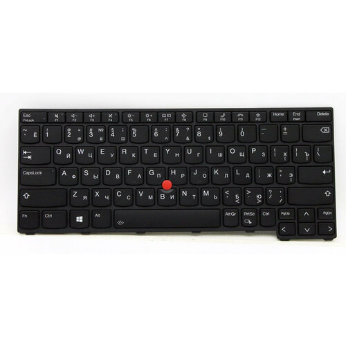 клавиатура для ноутбука lenovo thinkpad t580 черная с подсветкой и трекпойнтом Клавиатура для ноутбука Lenovo ThinkPad X13 Gen 2 черная с подсветкой