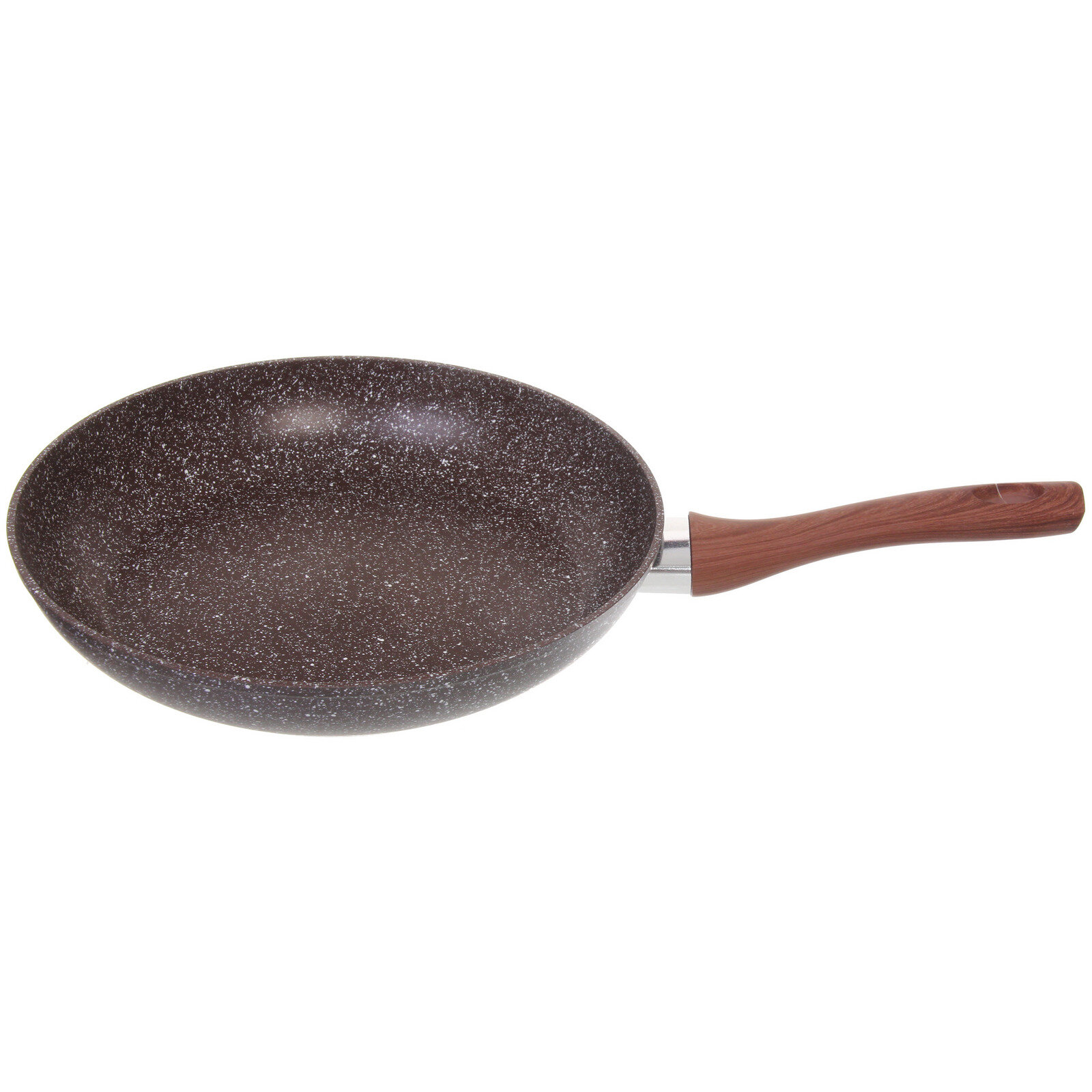 Сковорода для индукционной плиты "BAROLY" GRAY 28 см каменная крошка, бакелитовая ручка