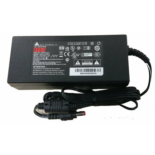 Блок питания для монитора 12V 6A 72W 55x25мм с сетевым кабелем ORG Delta Electronics 1270₽