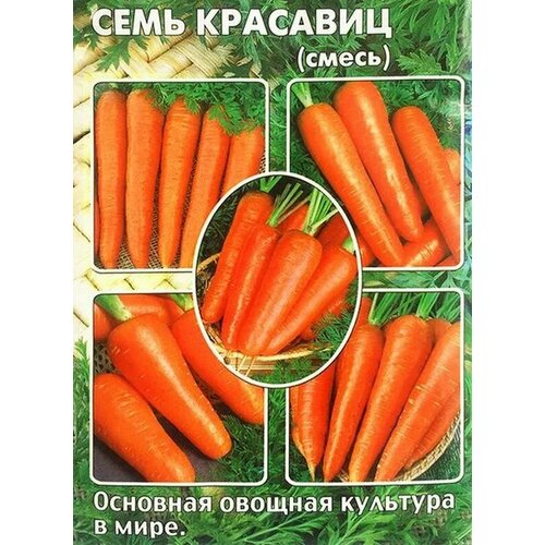Коллекционные семена моркови Семь красавиц для девочек семь русских красавиц