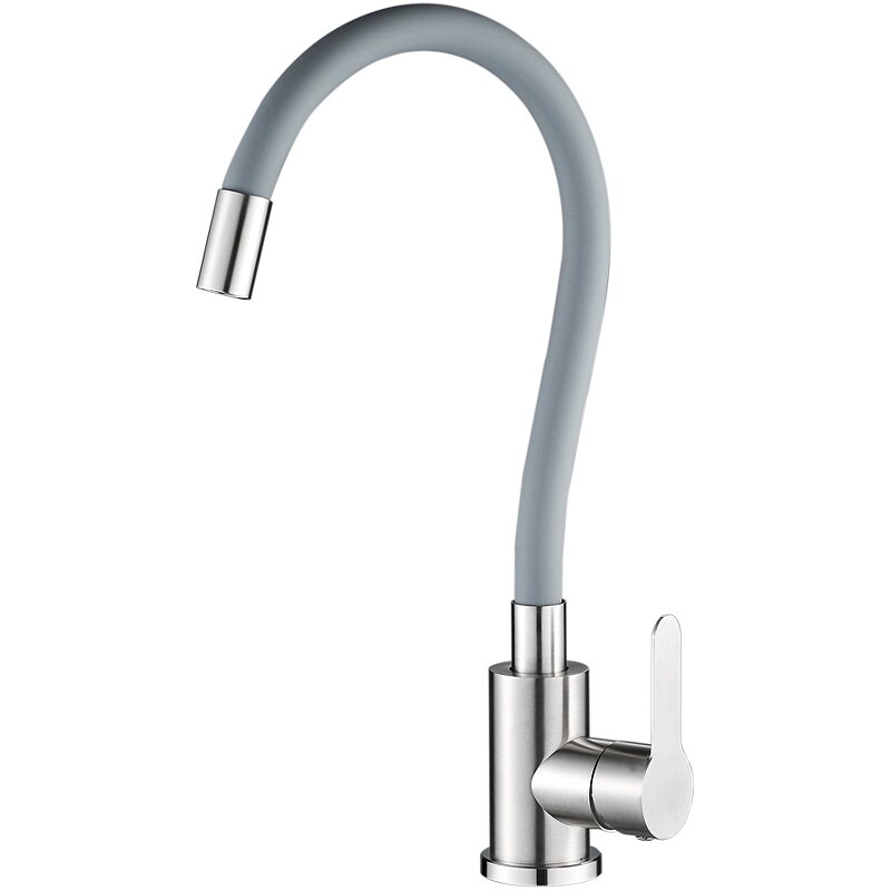 фото Смеситель для кухни WesnaArt Eko EKO05-141 Сатин Серый