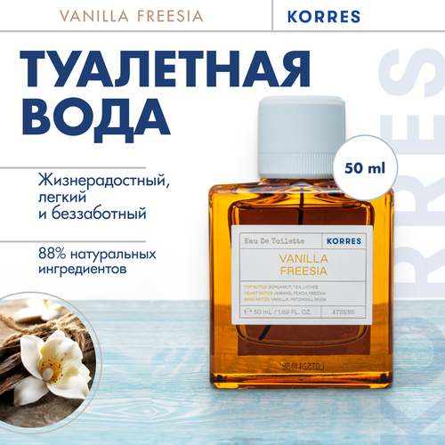 Туалетная вода Vanilla Freesia Eau de Toilette 50мл гель для душа korres ванильная фрезия 250 мл