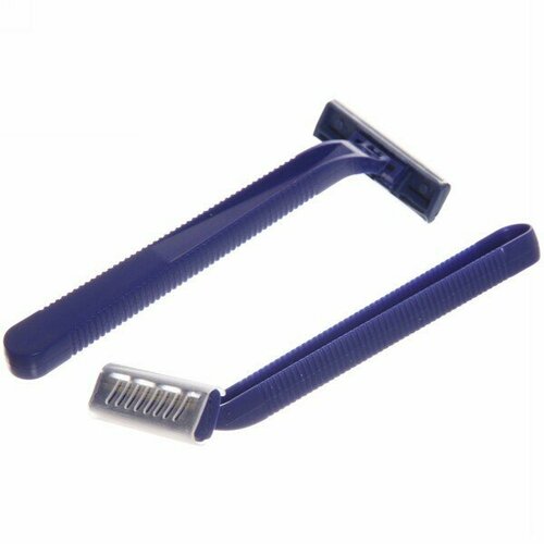 Станок для бритья одноразовый два лезвия в пакете цвет синий 11см 139₽