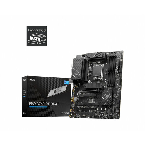 Материнская плата MSI PRO B760-P DDR4 II черный