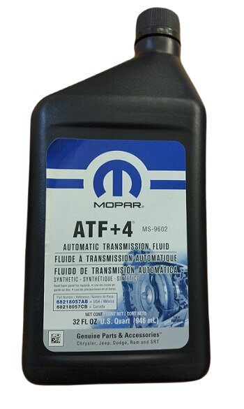 Масло трансмиссионное Mopar ATF+4, 85, 0.946 л