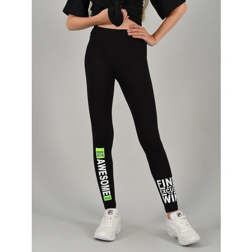 фото Брюки lidэко, размер 84/164, черный, зеленый