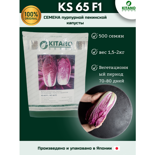 KS 65 F1- капуста пекинская, пурпурная, 500 семян, Kitano seeds/Китано сидз (Япония)