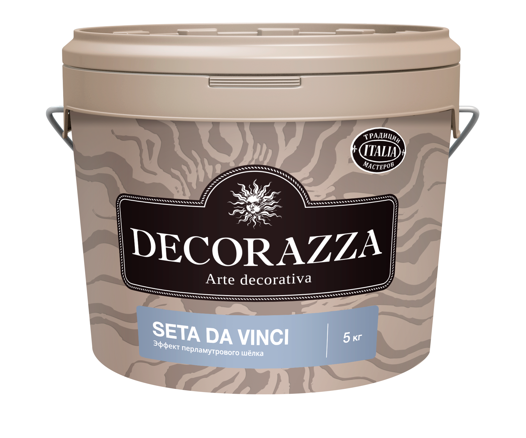 Декоративное покрытие Decorazza Seta Da Vinci Argento (SD 001) 5 кг