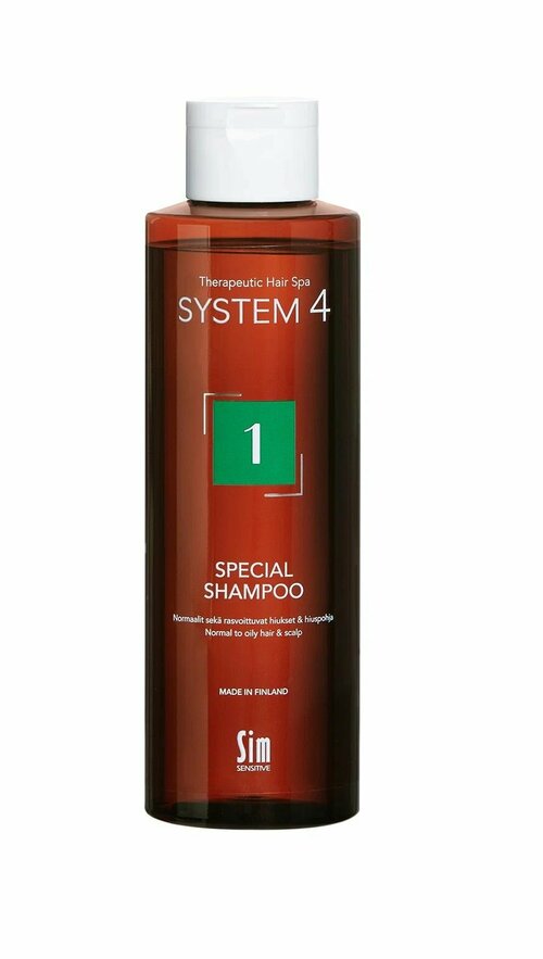 Система 4 Шампунь 1 для нормальной и жирной кожи головы 250 мл, System 4 Special shampoo 1