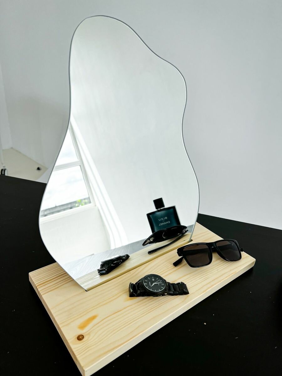 Зеркало настольное косметическое интерьерное декор на стол - фотография № 6