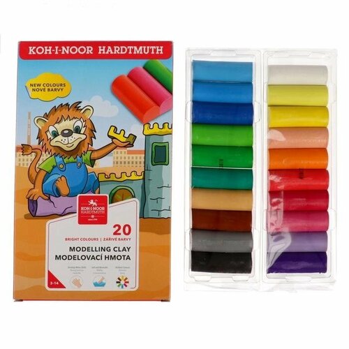 Пластилин 20 цветов Koh-I-Noor 687₽