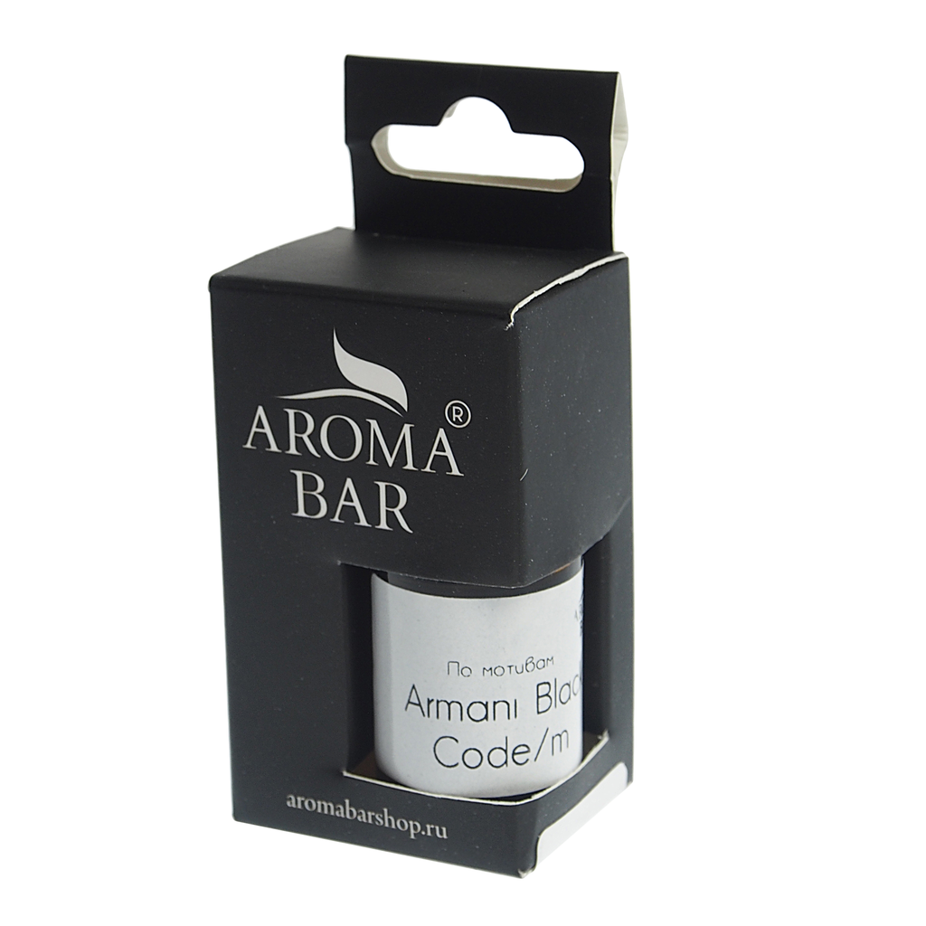 Ароматизатор масляный (Armani Black Code) 10мл в крафтовой коробке AROMA BAR