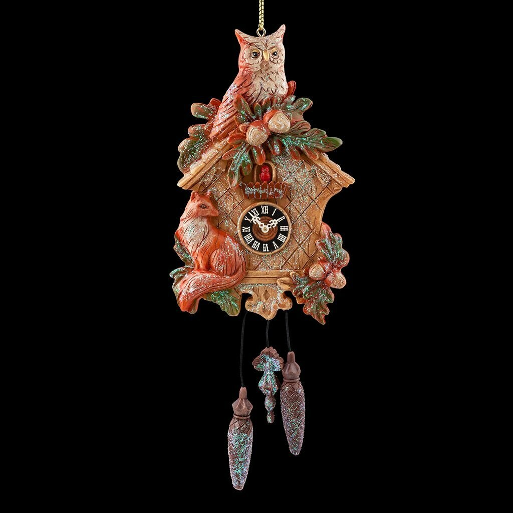 фото НГ Украшение "Часы с кукушкой" 20см, ErichKrause