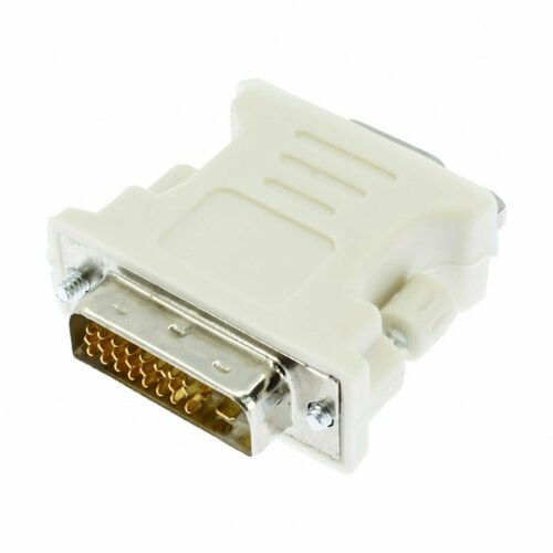 Переходник (адаптер) DVI-D-VGA, серый переходник адаптер noname dvi displayport