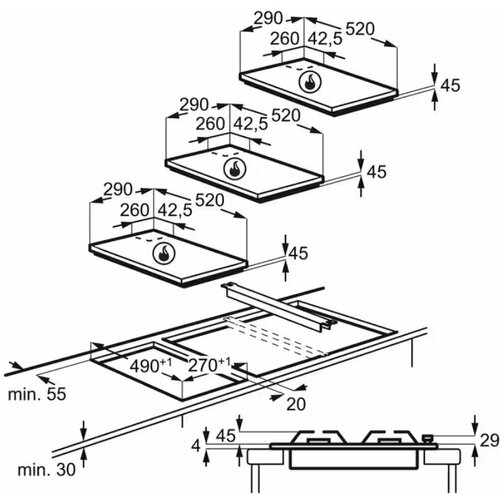 Варочная поверхность Electrolux EGC3322NVK черный 2889000₽