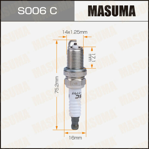 Свеча зажигания Masuma S006C Nickel BKR6E-11 (2756)