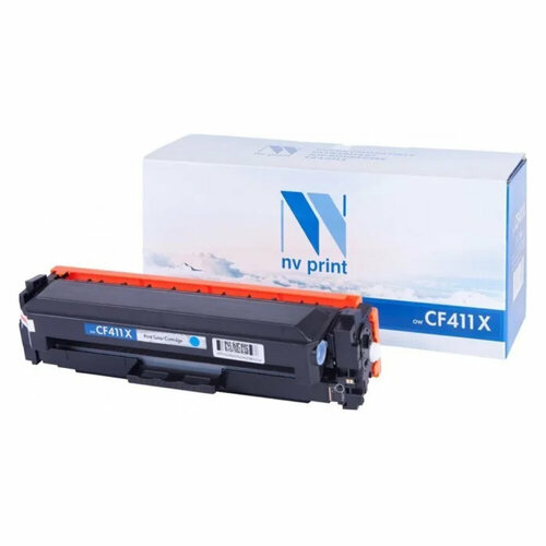 Картридж NV-Print CF411X Cyan для HP LaserJet Color Pro M377dw/M452nw/M452dn/M477fdn/M477fdw/M477fnw (5000k) (NV-CF411XC) картридж cactus cs cf411x cf411x для hp hp clj pro m452dn m452dw m477fdn 5000 страниц цвет голубо