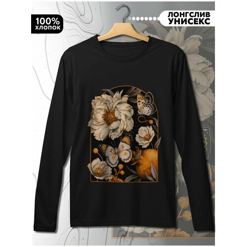 фото Лонгслив hypnotica, размер l, черный