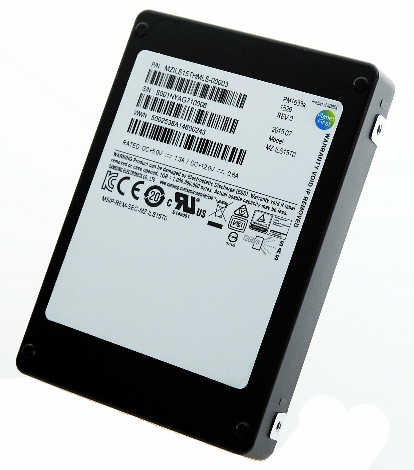 Твердотельный накопитель SAMSUNG MZILS3T8HMLH-000C3 3.84TB 2.5″ MZ-ILS3T8B аналог Dell 4NMJF