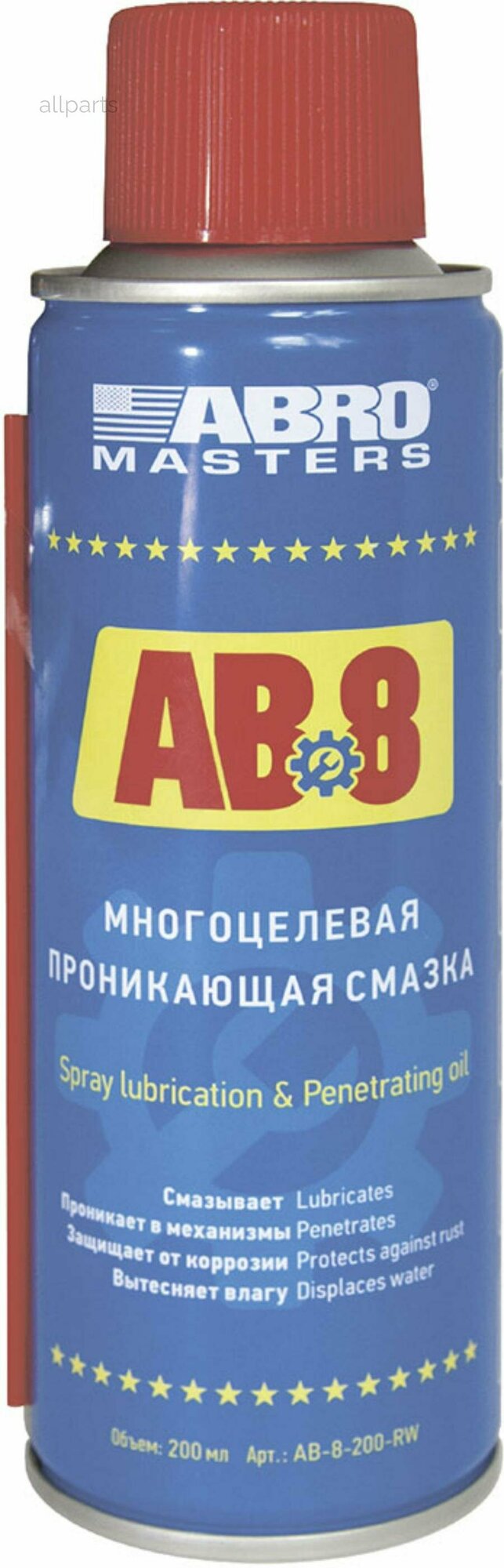ABRO AB8200RW смазка! многоцелевая проникающая 200мл ABRO MASTERS\