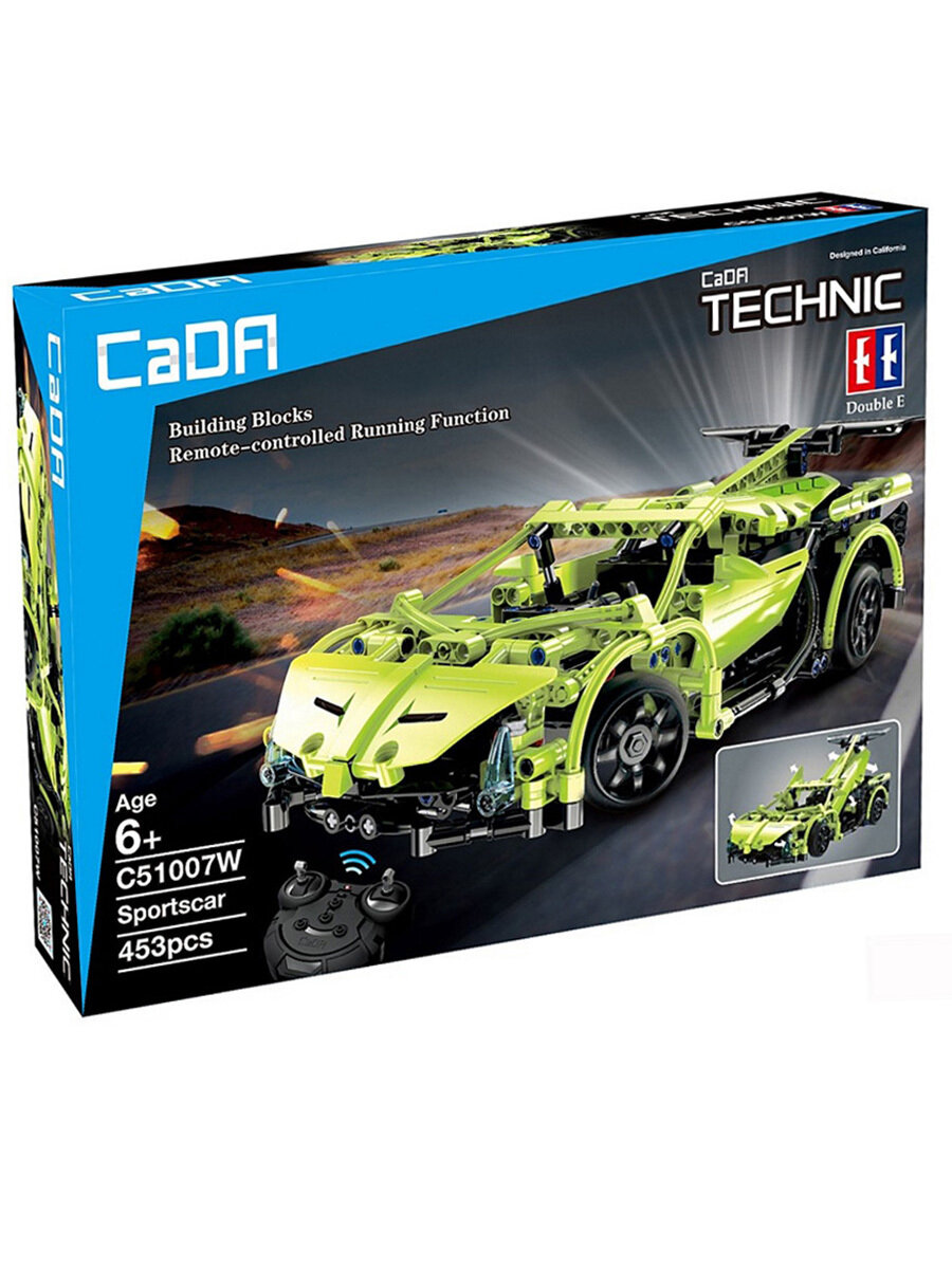 Конструктор Double Eagle CaDA Technic C51007W Спортивный автомобиль, 453 дет.